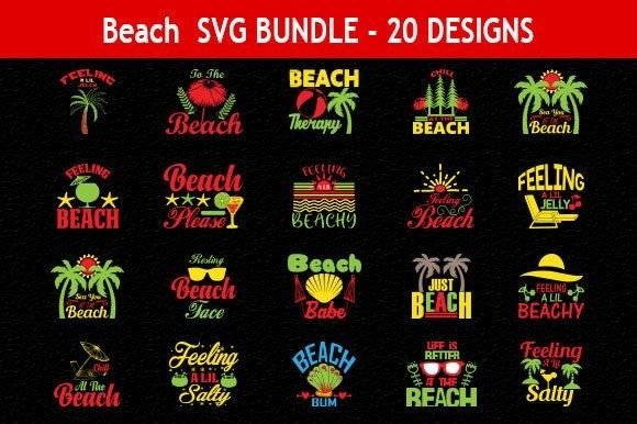 Beach Quote SVG Design, Chill at the Beach