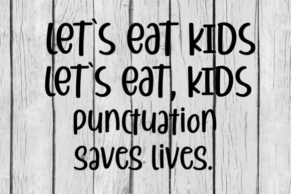 Funny Punctuation Quote SVG for Real-World Embroidery Projects