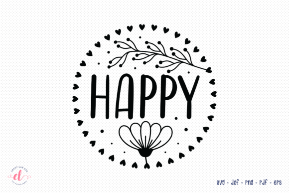 Happy, Flower SVG Wildflower Quote Review for Real Embroidery Projects