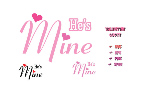 He is Mine Valentine Quote SVG Cut Review for Real Projects