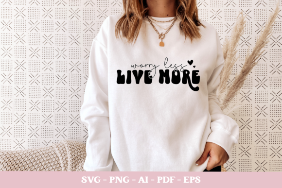 Inspirational Quote SVG: Live More for Real Embroidery Projects